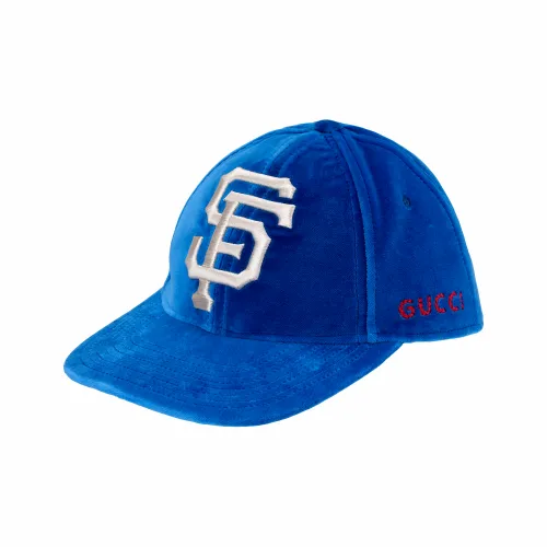 GUCCI Velvet Baseball Caps Unisex