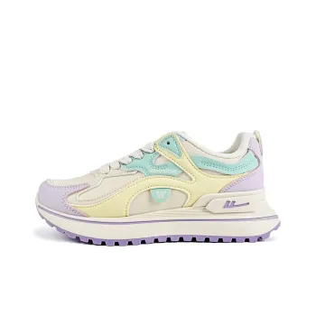 Warrior Lightweight Wear Resistant And Warm Low Top Casual Shoes Women's Beige Purple