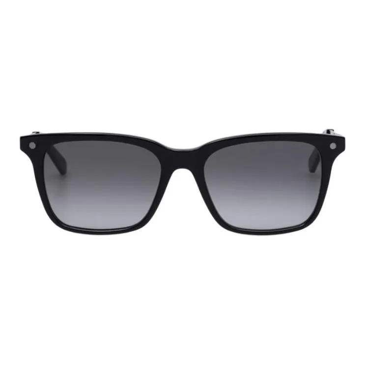 STEFANO RICCI Acetate With Palladium-Plated Finish Square Sunglasses Men's Black-1
