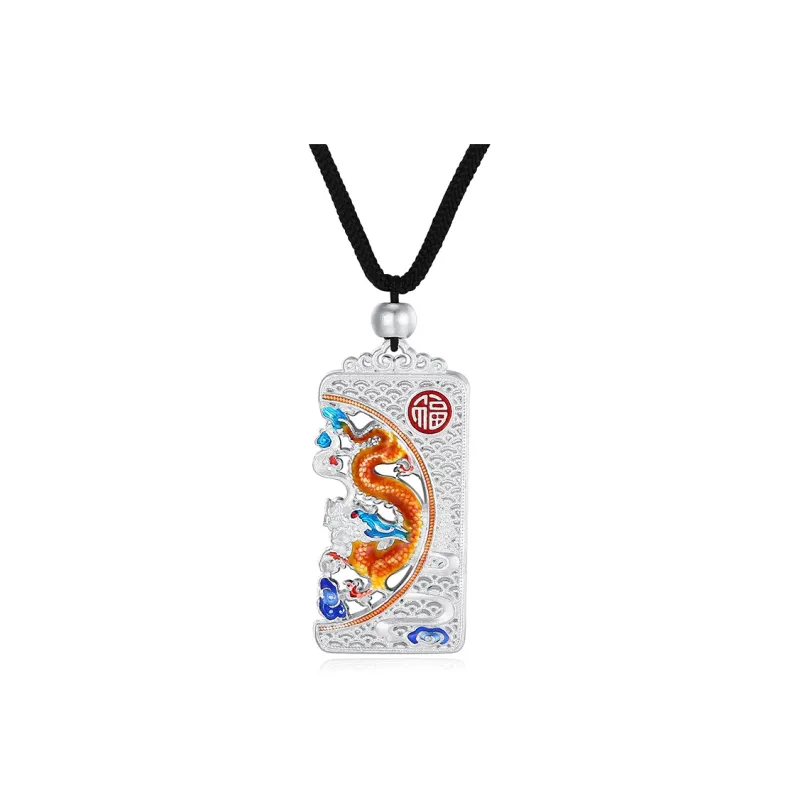 YASHENGZHUBAO 999 Fine Silver Sterling Silver Necklaces Unisex-1
