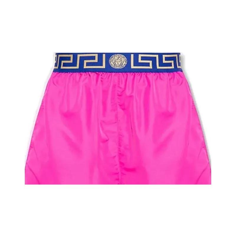VERSACE Logo Waistband Swim Shorts-3