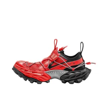 Balenciaga Hike Low Top Chunky Sneakers Men's Red Black