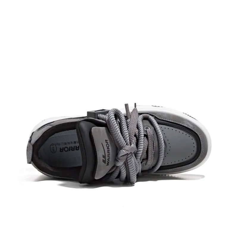 Warrior Low-Top Skateboard Shoes Men's Dark Gray-3