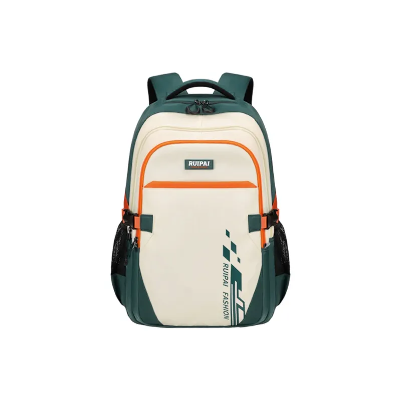 RUIPAI Fabric Backpack Regular Unisex Blue Red/Orange Green-6