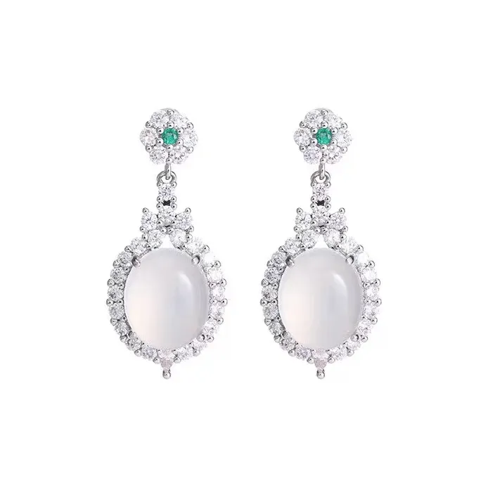 Grace Chalcedony Earrings Women's-0