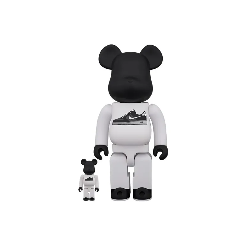 BE@RBRICK X Nike Lunar Force 1 White/ Black-3