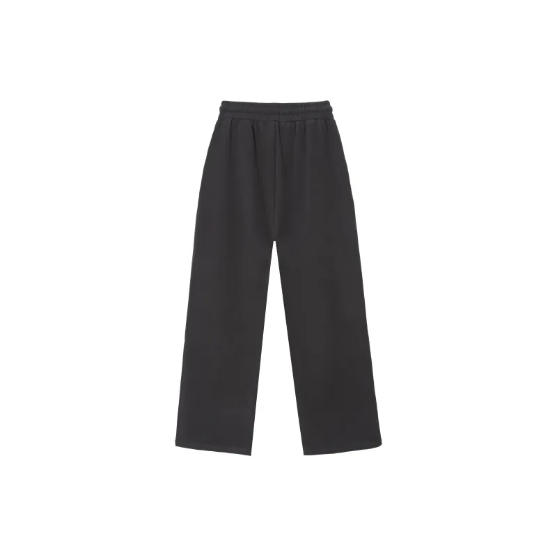 FAWENXIANGZI Knitted Sweatpants Women's Gray-1