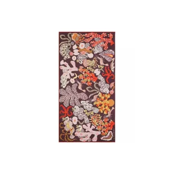 INOUITOOSH Cotton Silk Knit Scarves Women's Brown