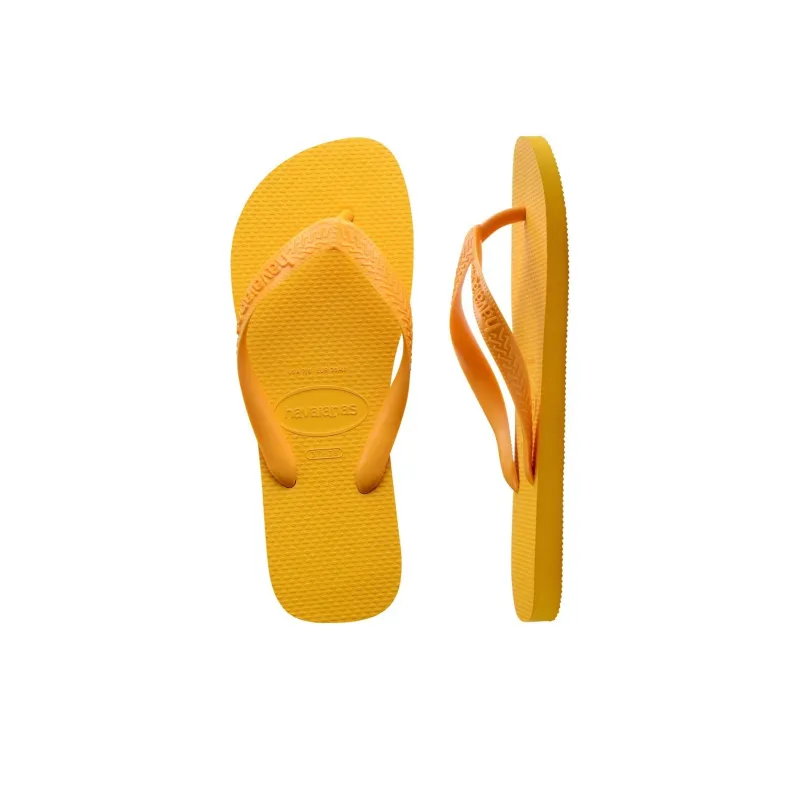 Havaianas Abrasion-Resistant Flip Flops Men's Yellow-4