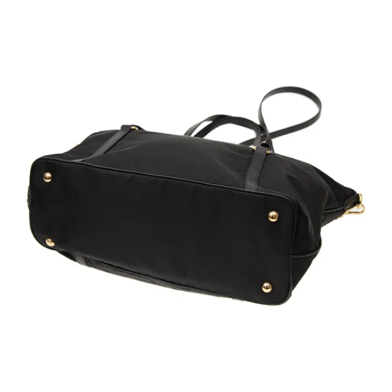 PRADA Canvas Canvas Bag One Shoulder Handbag Women's Black-3