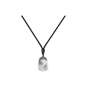 Heart Grass 999 Fine Silver Necklaces Unisex
