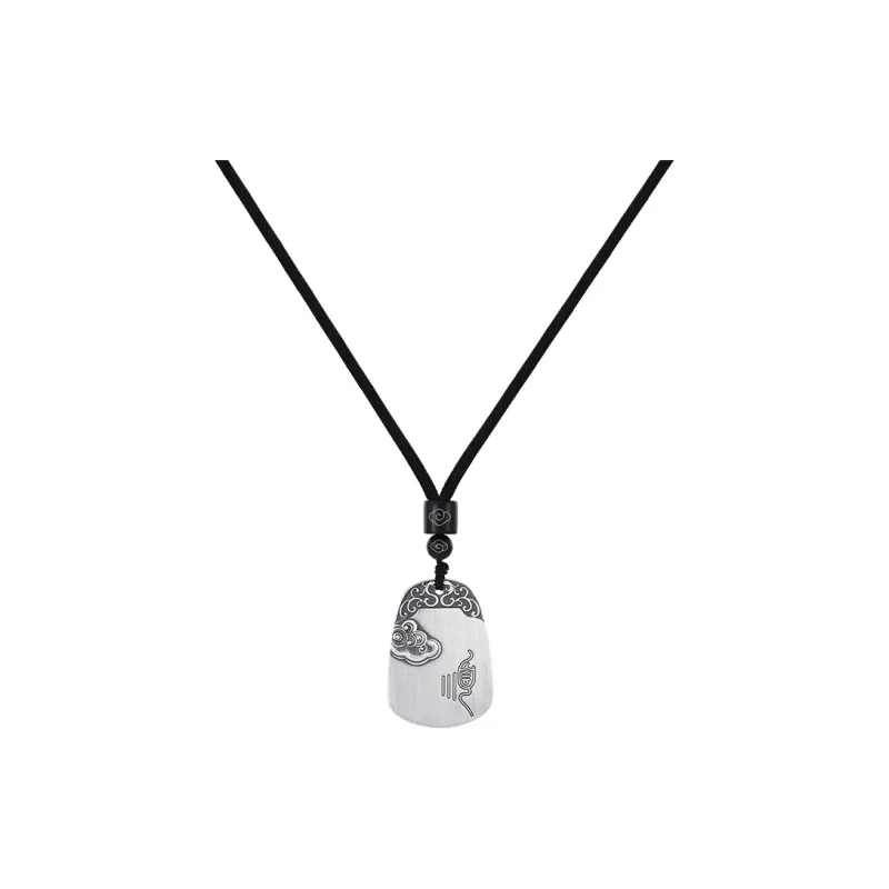 Heart Grass 999 Fine Silver Necklaces Unisex-0