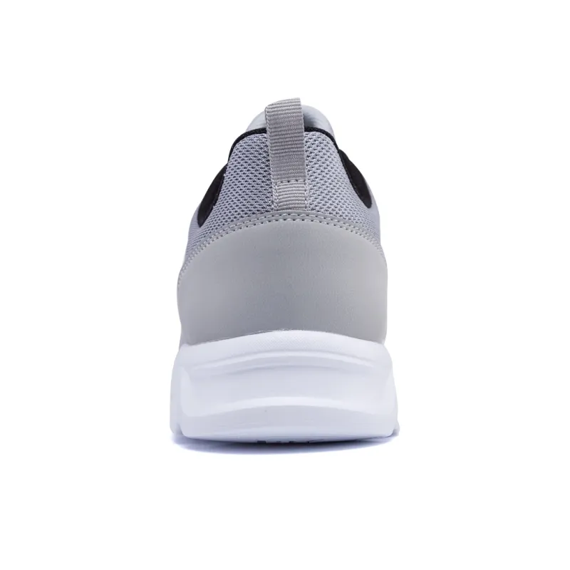 361° Shock Absorbers With Slip Resistant And Abrasion Resistant Properties Low Top Running Shoes Men's Gray White-4