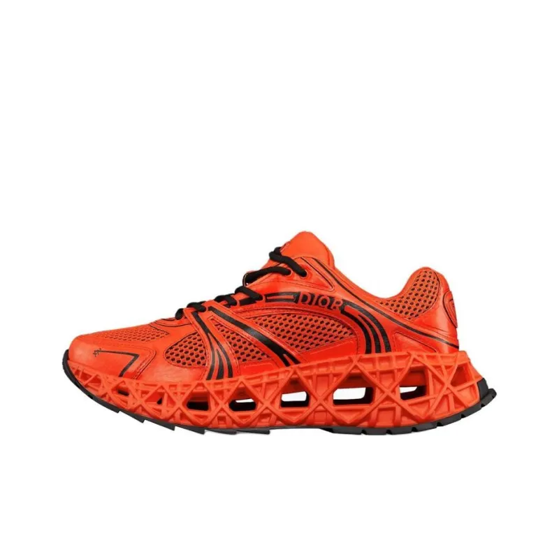 DIOR B35 NXXT Low Top Casual Shoes Men's Orange-0