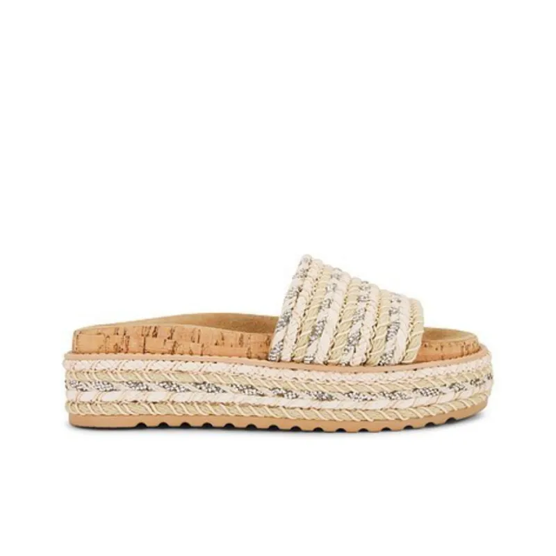STEVE MADDEN Abrasion-Resistant Slide Slippers Women's Beige-1