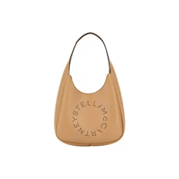 Stella McCartney PU Polyurethane Hobo Bag Handbag Shoulder Bag Small Size Women's Brown