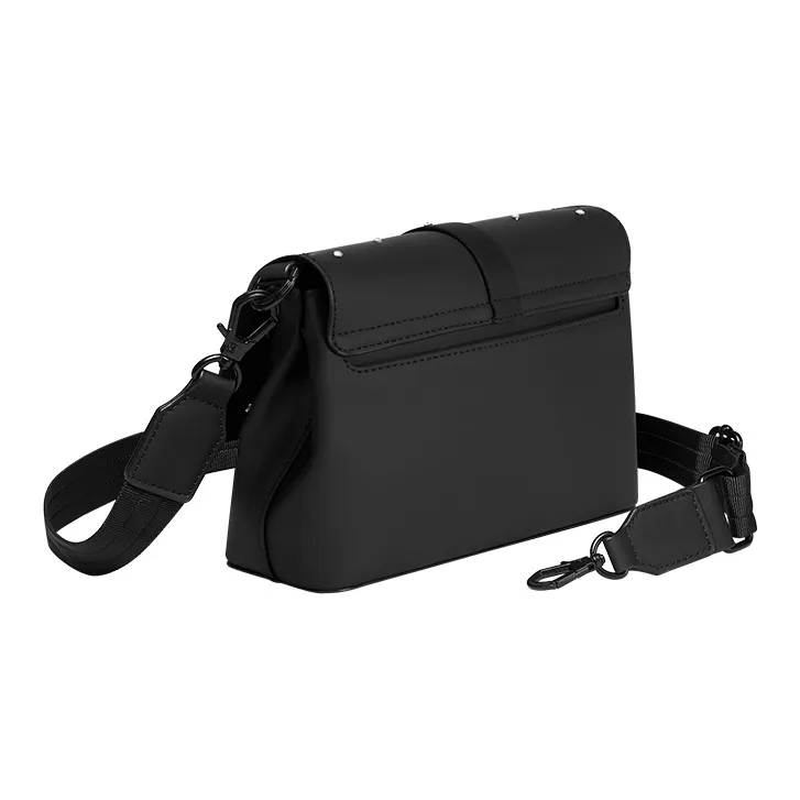 Gaston Luga PU Crossbody Bag Medium Size Women's Elegant Black-2