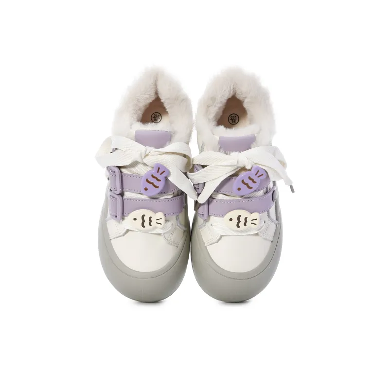 Lovely You Warm Wear-Resistant Lightweight Low-Top Skateboard Shoes Women's-15