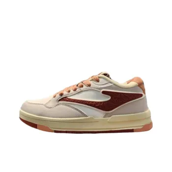 Erke No. 3 Single Slip Resistant Cushioning Coverage Low Top Skateboard Shoes Women's White Gray