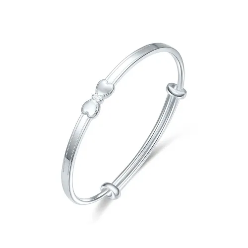 LIU GUI FU JEWELRY 999 Fine Silver Bangles Women's