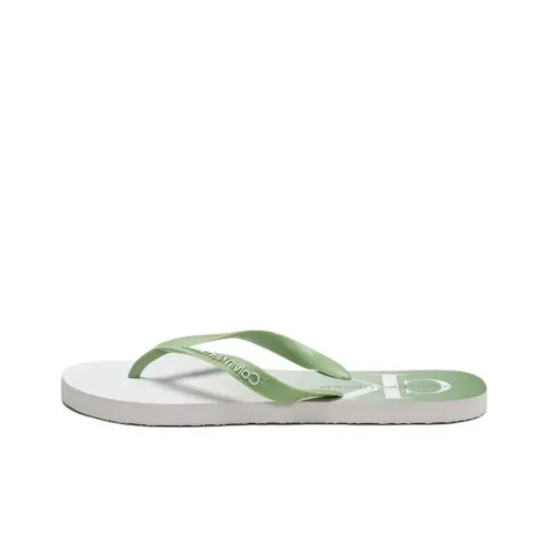 CALVIN KLEIN Flip Flops Men's White Green