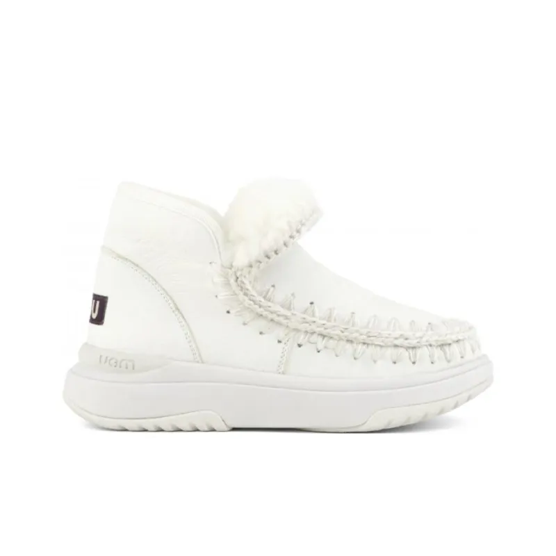 MOU Eskimo Jogger Short Snow Boots Women's White-1
