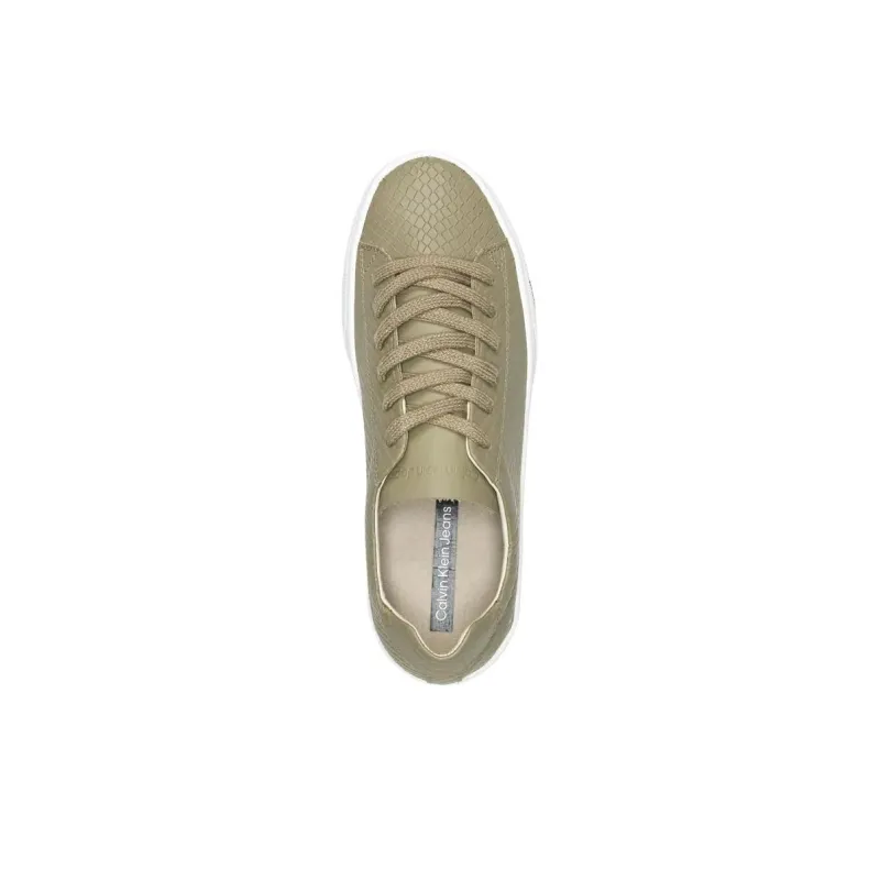 CALVIN KLEIN Jeans Low-Top Skateboard Shoes Women's Brown-3