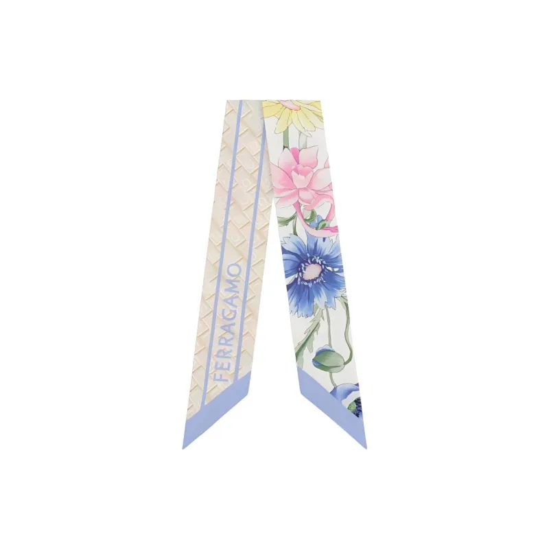 Ferragamo Bouquet print Scarf-0