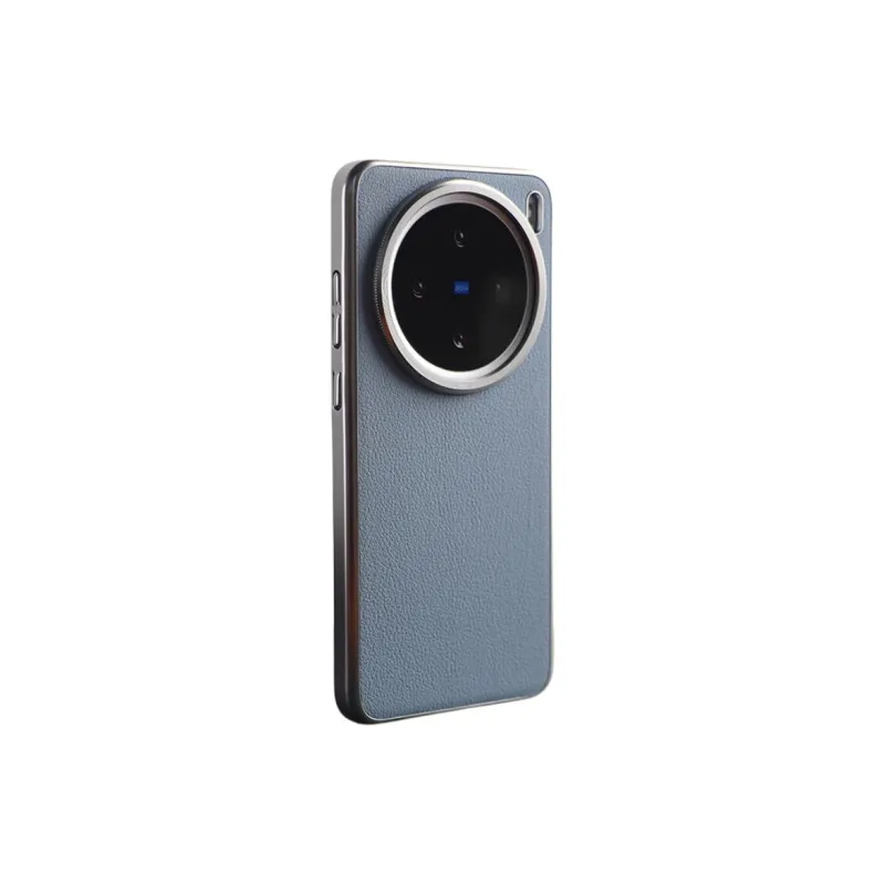 TXBX PC Material Electroplated Frame Litchi Grain Phone Cases Compatibility With Vivo X100/X200 Ultra Collection-7