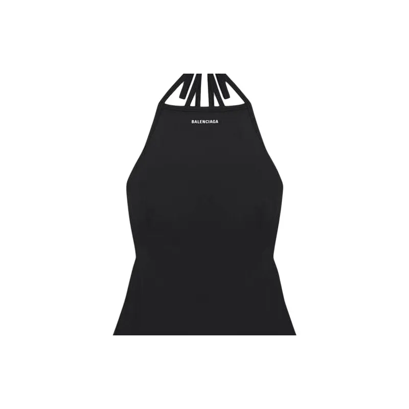 Balenciaga Strappy One Piece Swimsuit 'Black'-2
