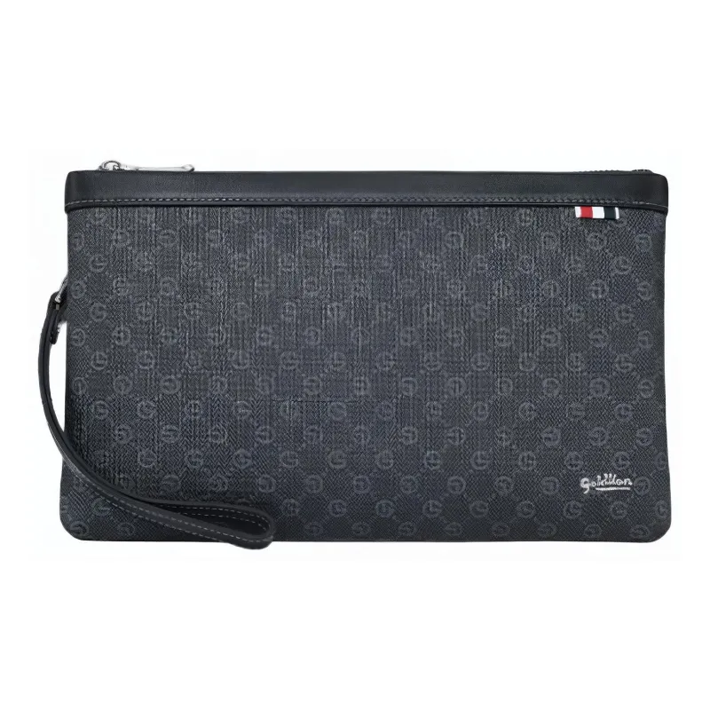 GOLDLION PVC Clutch Medium Size Men's Black-0