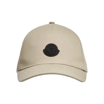 Moncler Logo Patch Curved Peak Baseball Cap