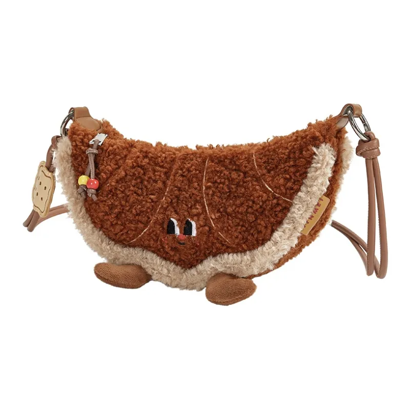 Sound For Life Fabric Crossbody Bag Shoulder Bag Small Size Women's Brown/Ecru-1