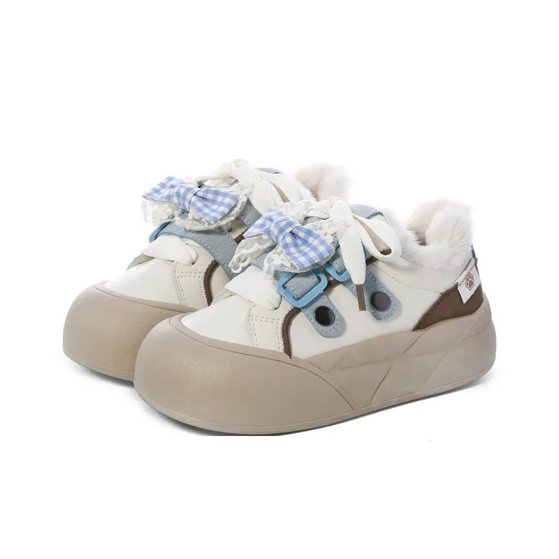Lovely You Warm Wear-Resistant Lightweight Low-Top Skateboard Shoes Women's-20