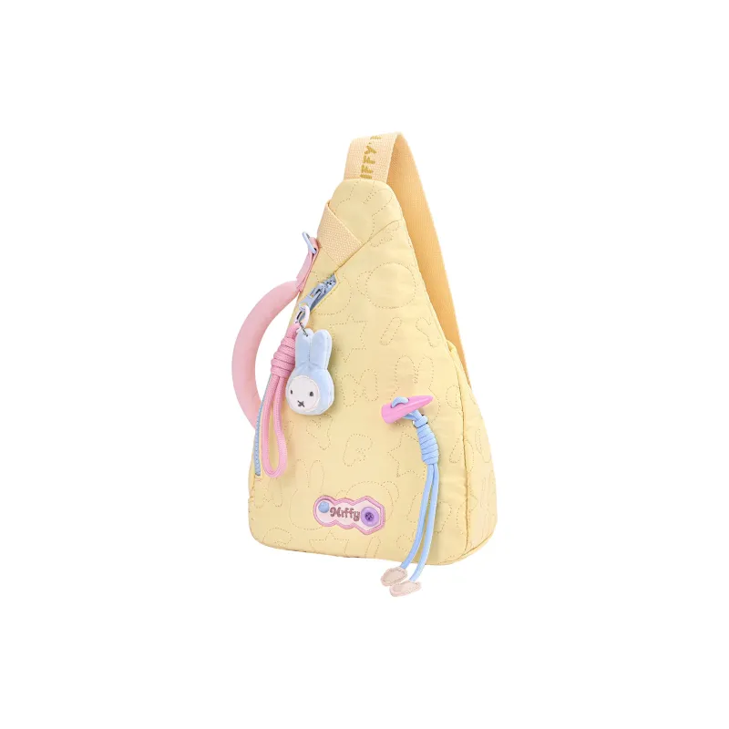Miffy Fabric Sling Bag Small Size Women's Yellow/Ecru-1