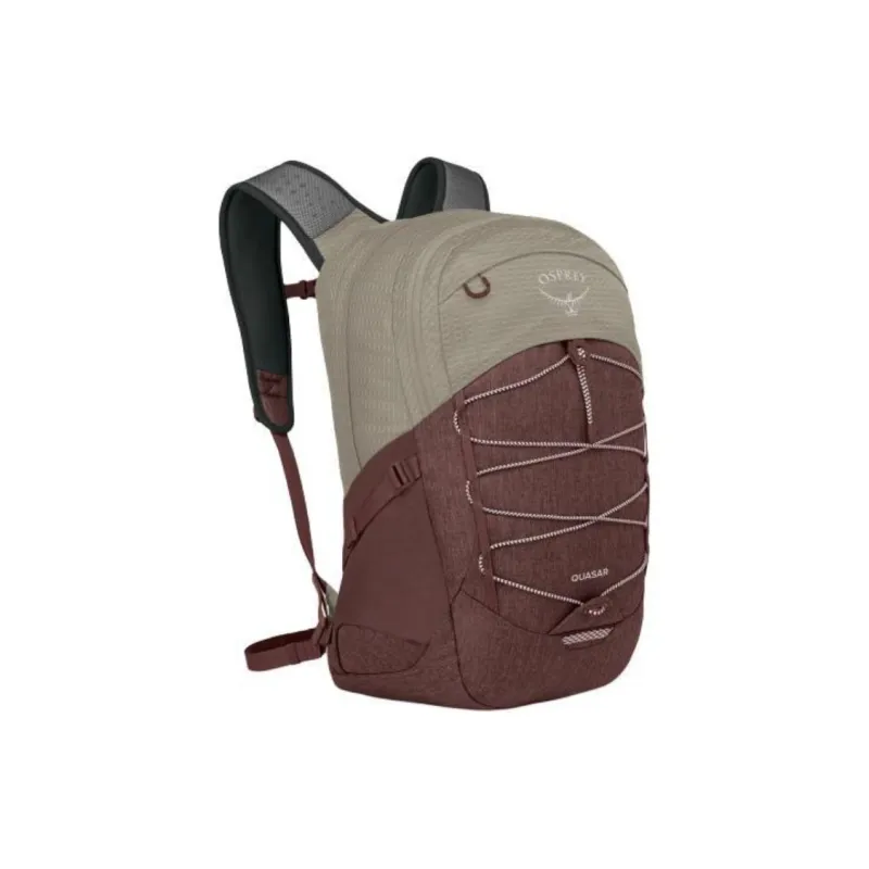 OSPREY Recycled Nylon Fabric Outdoor Mountaineering Bag, Backpack Regular Unisex Brown & Red & Sand-1