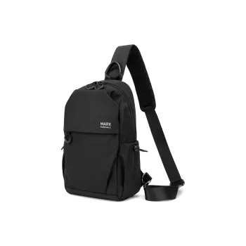 FAIRWHALE Fabric Sling Bag, Crossbody Bag, Shoulder Bag Regular Men's Black