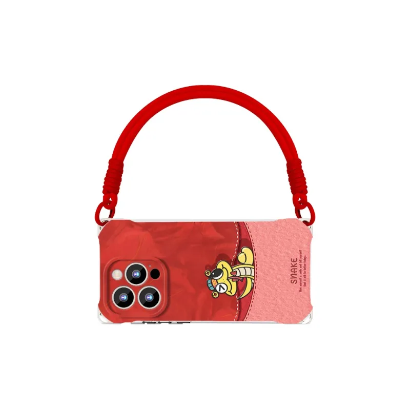 Sen Dog Silicone Material New Year Edition With Lanyard Phone Cases Compatible With IPhone 16 Pro Max/Pro/Plus/15/14/13-2
