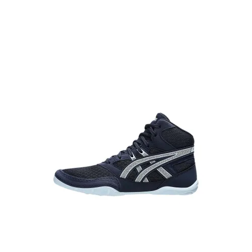 Asics Slip Resistant Mid Top Kids' Skateboarding Shoes Black Gray Color Kids'