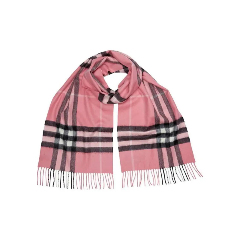 Burberry Cashmere Knit Scarves Unisex Pink-1