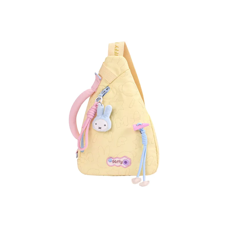Miffy Fabric Sling Bag Small Size Women's Yellow/Ecru-0