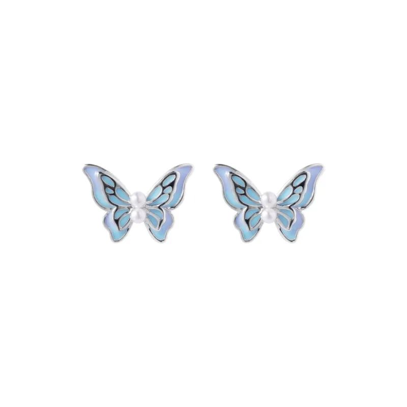 JITAIXIANG Enamel Stud Earrings Women's-0