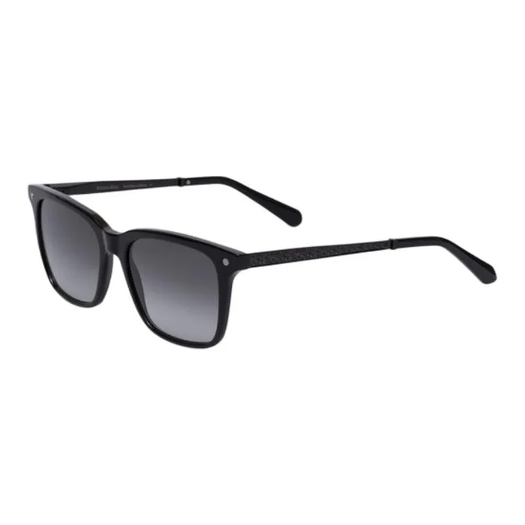 STEFANO RICCI Acetate With Palladium-Plated Finish Square Sunglasses Men's Black-0