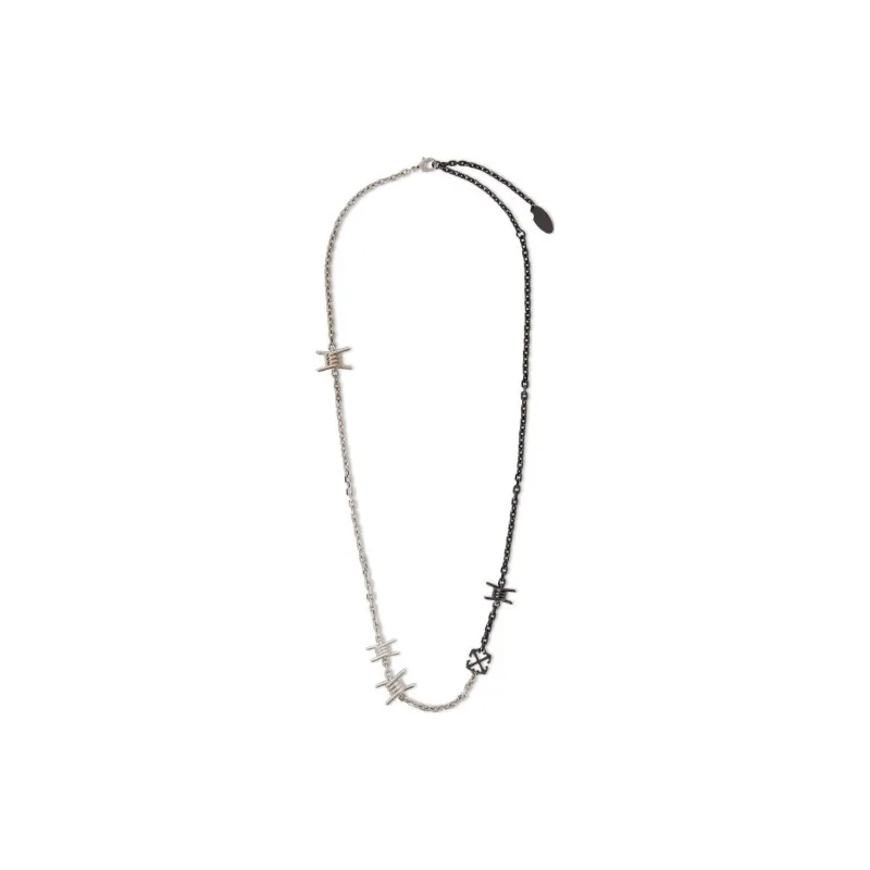 OFF WHITE Barbed Wire Necklace-0