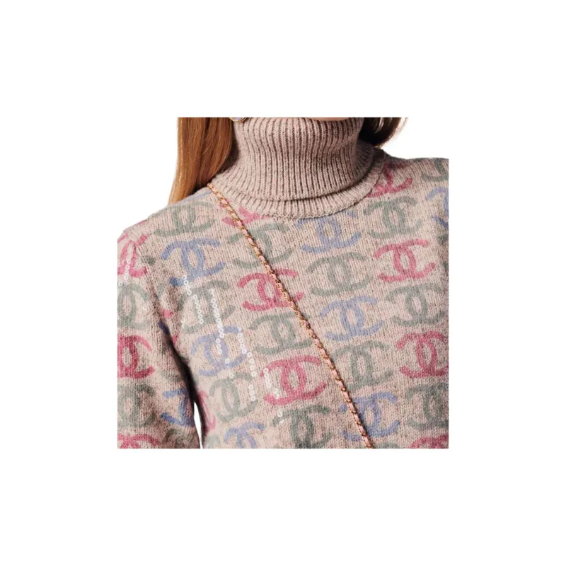 CHANEL FW22 Sweater Women's Pink-3