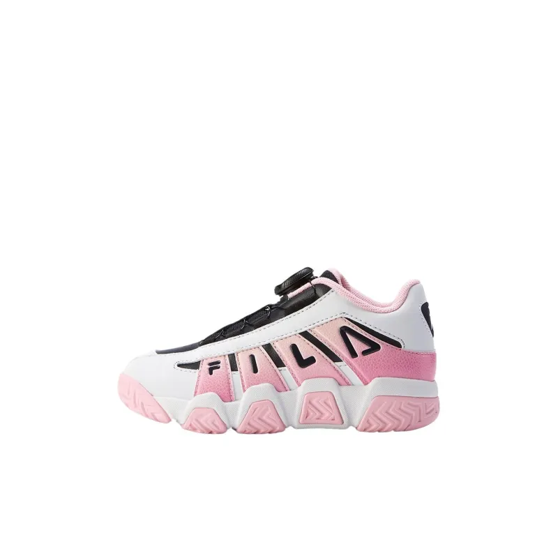 FILA KIDS BOA Slip-Resistant Breathable Low-Top Children's Basketball Shoes Legend Blue Pastel Fuchsia Kids'-0