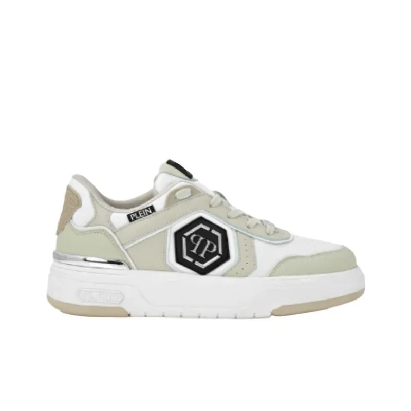PHILIPP PLEIN Lo Top Low Top Skateboard Shoes Unisex Beige-1