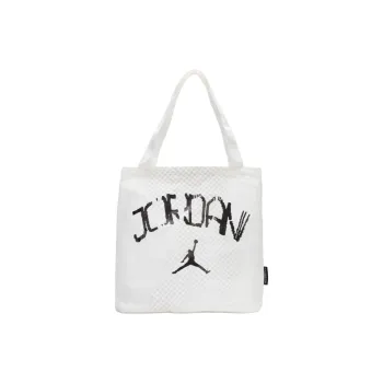 Jordan Cotton Tote Bag Shopping Bag Handbag Shoulder Bag Unisex White