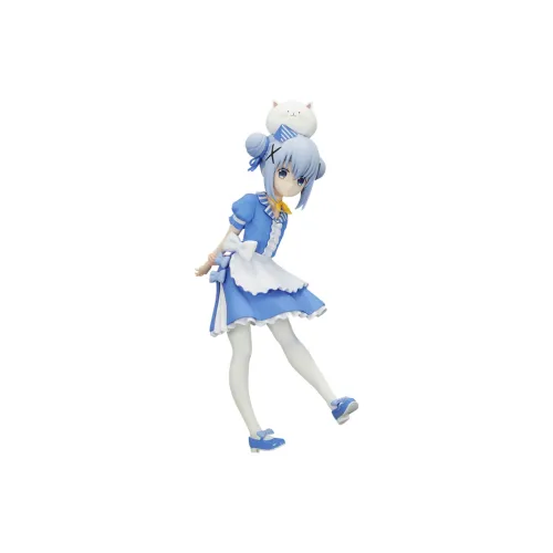 FURYU Is The Order A Rabbit? ? Trio-Try-iT Chino Kafu American Dining Room Ver. Bonus Gifts 18cm