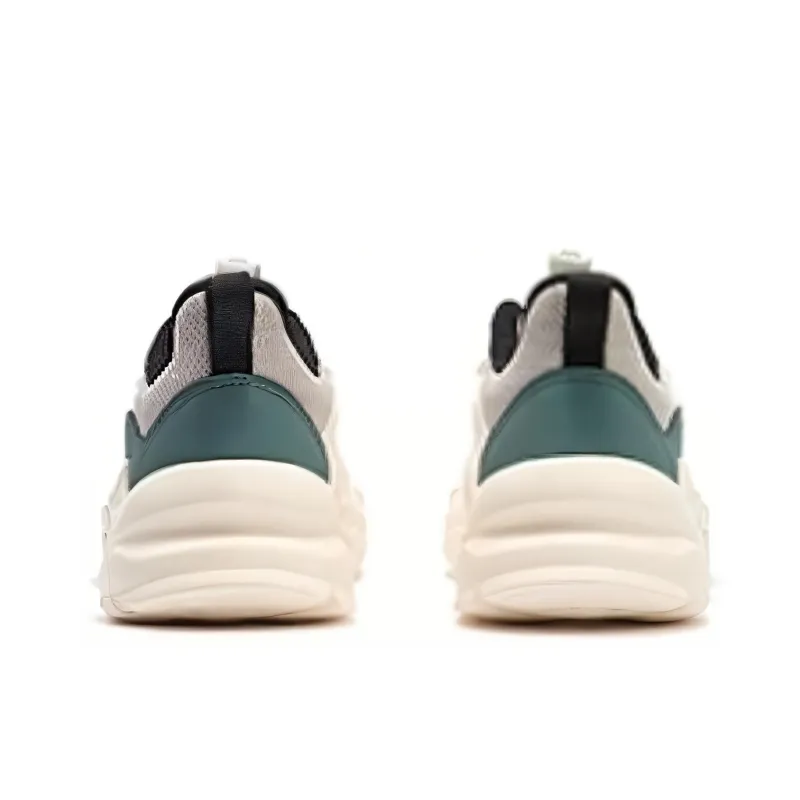 361° Slip Resistant, Breathable, Lightweight Low Top Casual Shoes Men's White Green-2